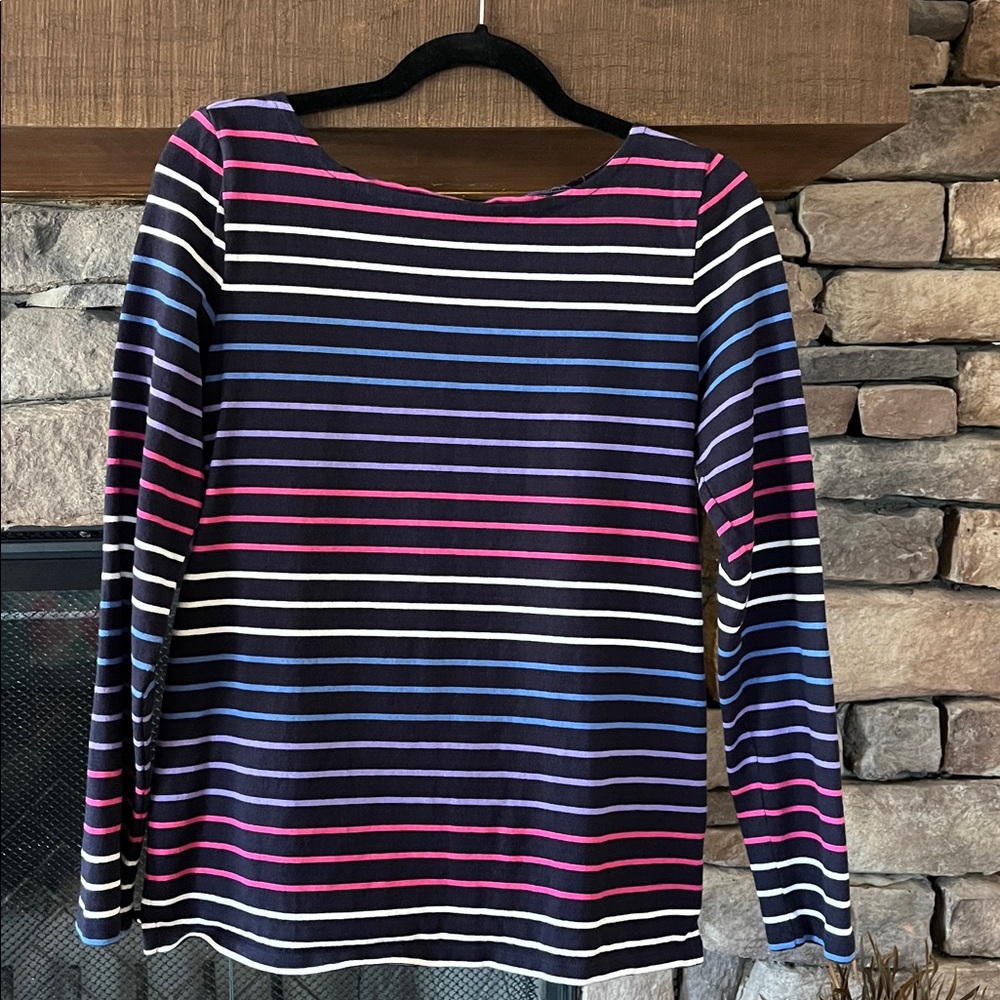 🌷3 Tops for $18 - Talbots Striped Long Sleeve 100%Cotton Tee, SzXS